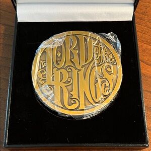 Lord of the Rings Limited Release Decorative Gold Coin/Box Retired